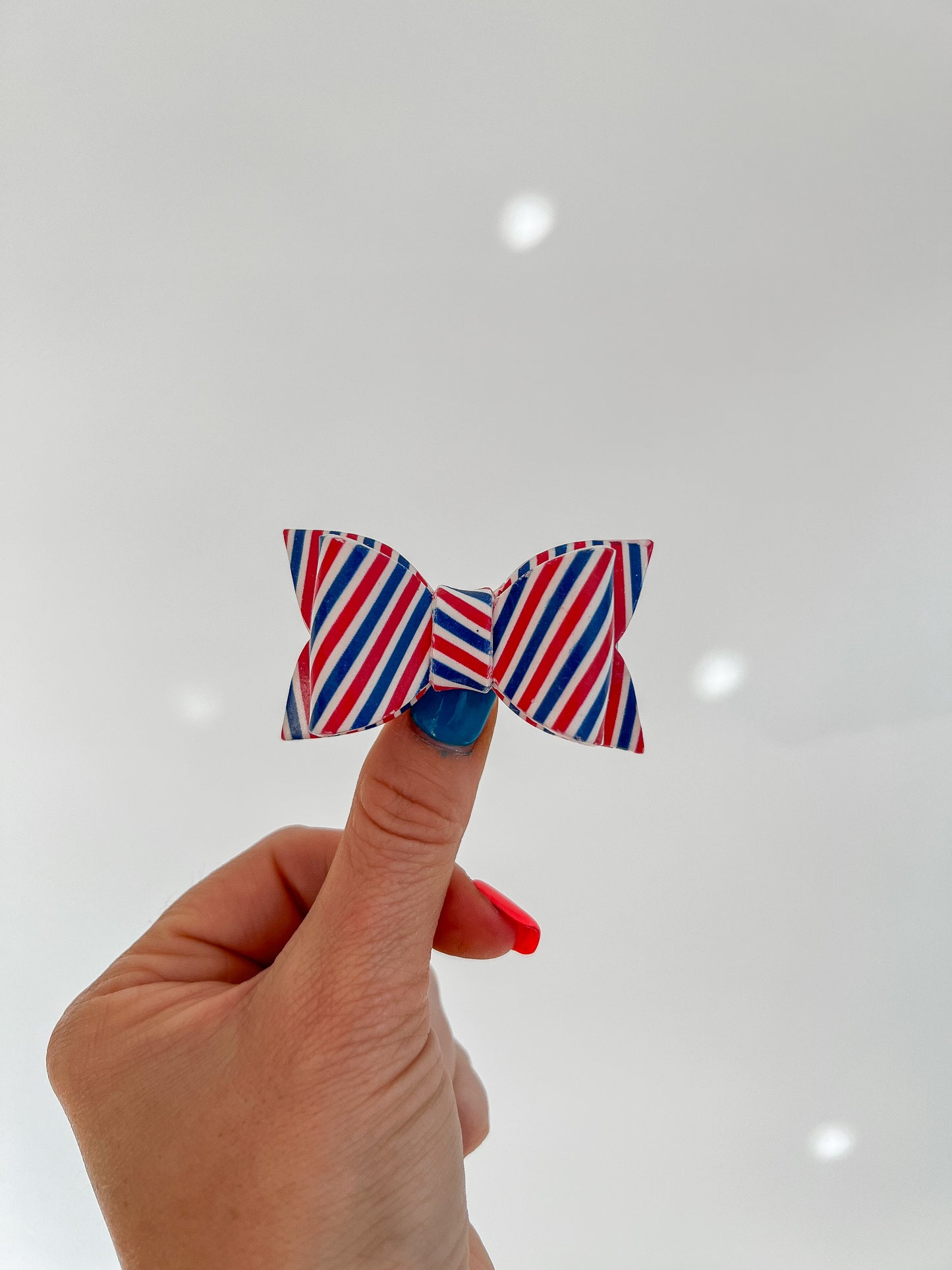 Striped Americana Bow