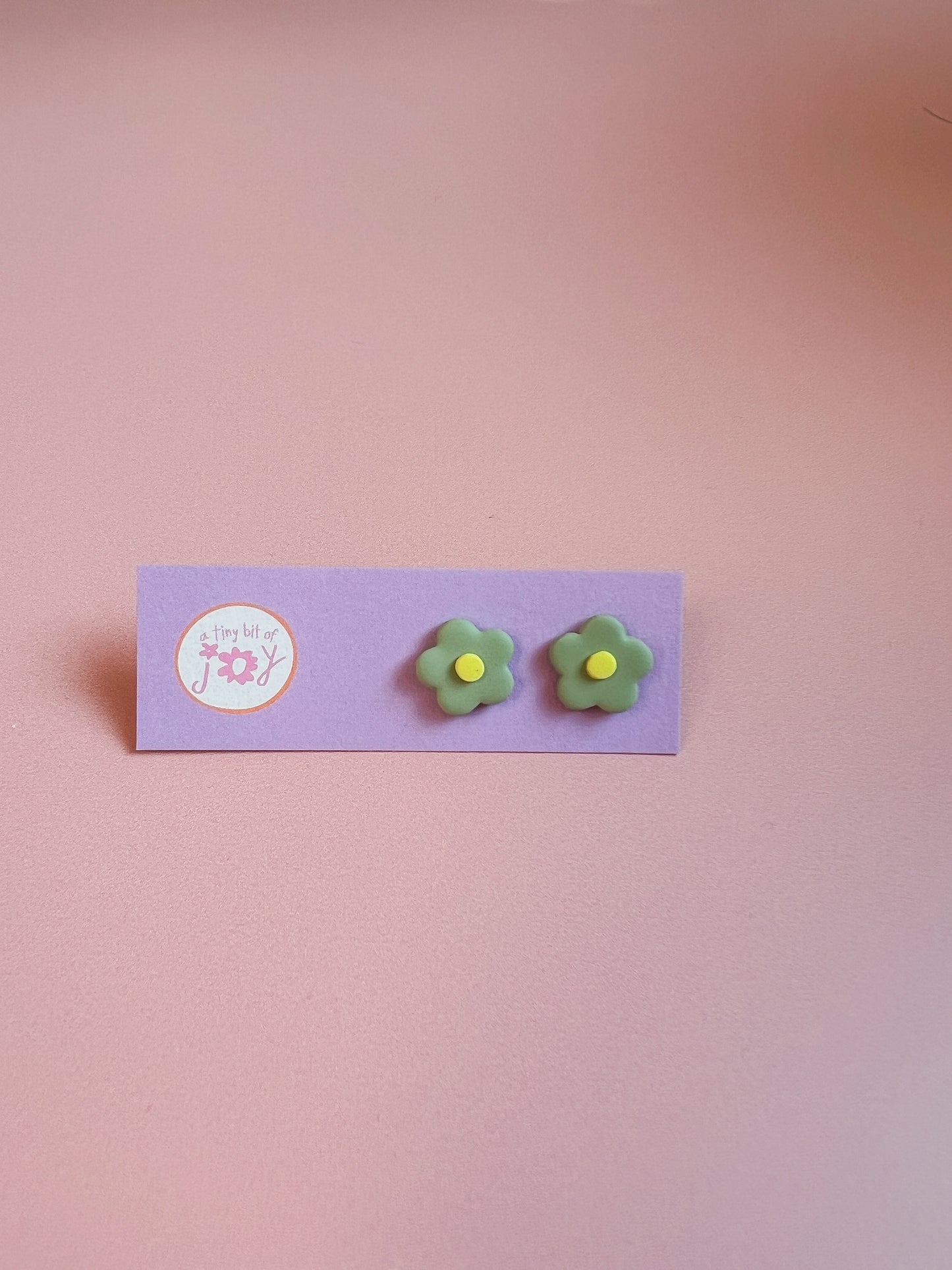 Handmade Polymer Clay Back-to-School Stud Earrings