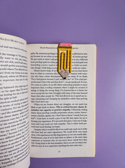 Handmade Polymer Clay Pencil Bookmark